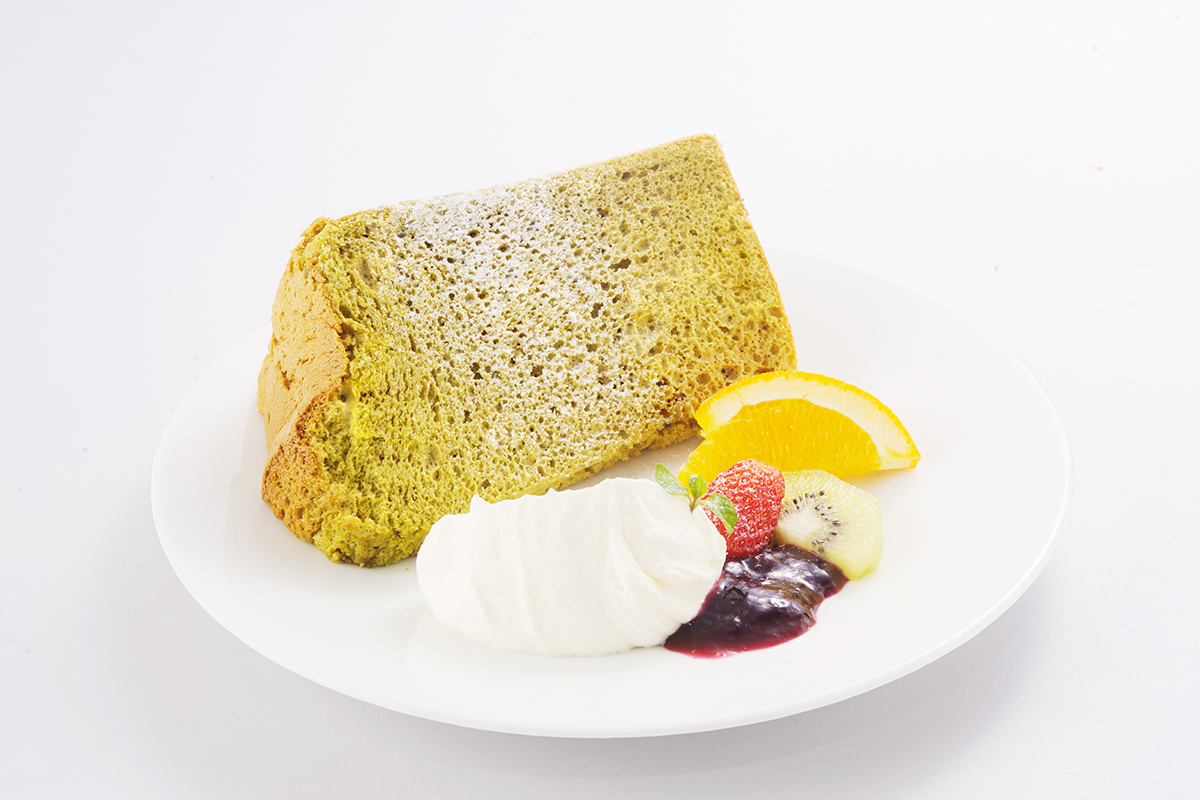 特別な茶葉を使った「お陽さまのシフォン丹沢大山茶」汐風カフェ 5月限定