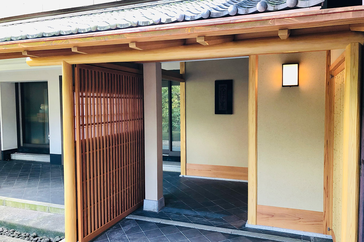 【会席 大清水】 お客様をお迎えする新たな玄関が完成