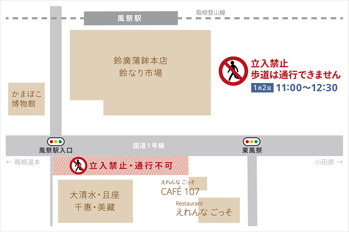 小田原中継所について　1月2日(往路)5区